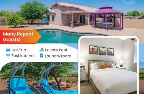 Casa Grande Apartment | Chic Villa - Pool, hot Tub, hammock, king Bed, wi-fi
