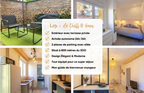 Amiens Apartment | Chill & Sun - Terrasse extérieure - Parking - Wifi - 4p