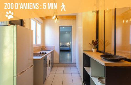 Amiens Apartment | Chill & Sun - Terrasse extérieure - Parking - Wifi - 4p