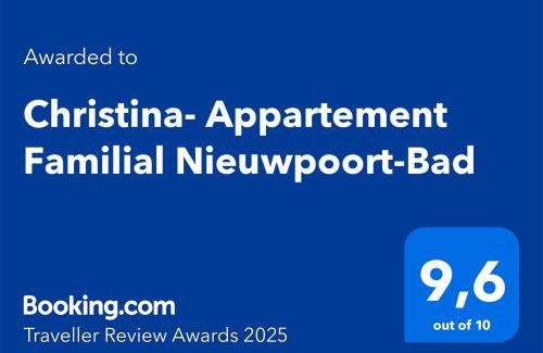 Nieuwpoort-Bad Apartment | Christina- Appartement Familial Nieuwpoort-Bad