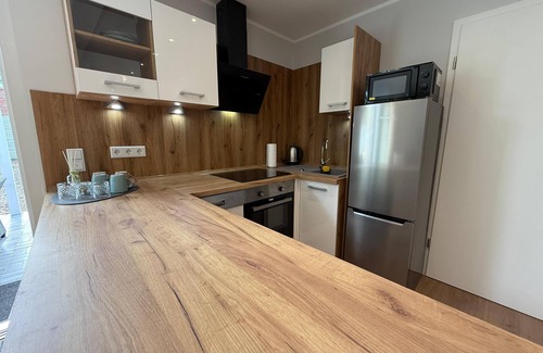 Varel Apartment | City Apartment Varel: Modern apartment with covered terrace in the city center