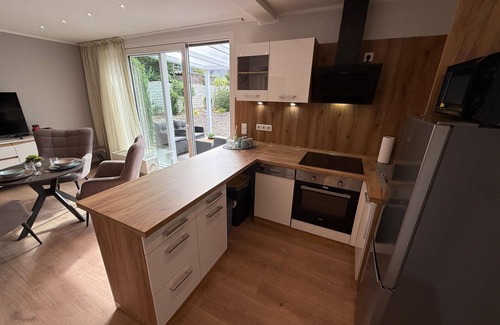 Varel Apartment | City Apartment Varel: Modern apartment with covered terrace in the city center