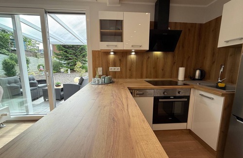 Varel Apartment | City Apartment Varel: Modern apartment with covered terrace in the city center