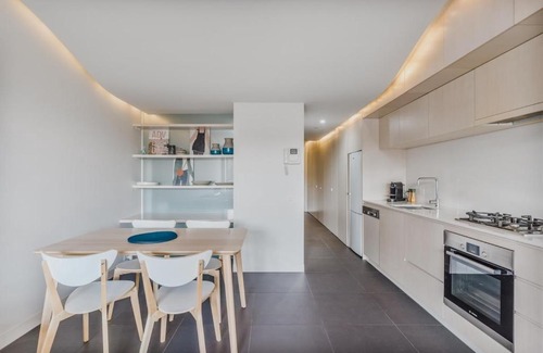 City West Apartment | City Centre Pad with Balcony and Leafy Park Views