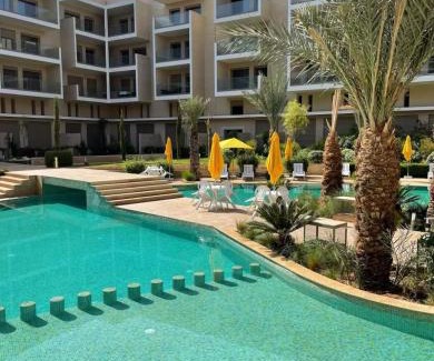 Gueliz Apartment | City Haven at Pearl Garden Pool and View