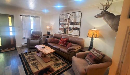 Red River House | Claim Jumper Townhouse 07 - On the River - Across from the Fishing Ponds - WiFi - Cable - Near Ski Area - Wood Burning Fireplace