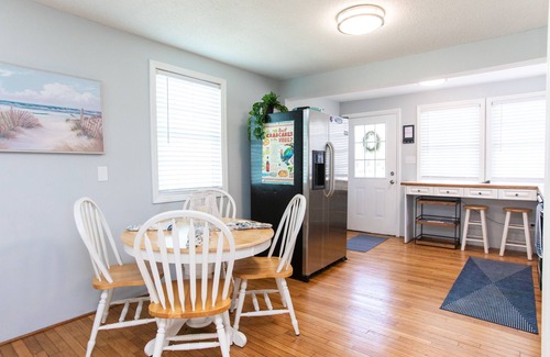 North Carolina Coast Cottage | Classic Beach Cottage with front porch view of water