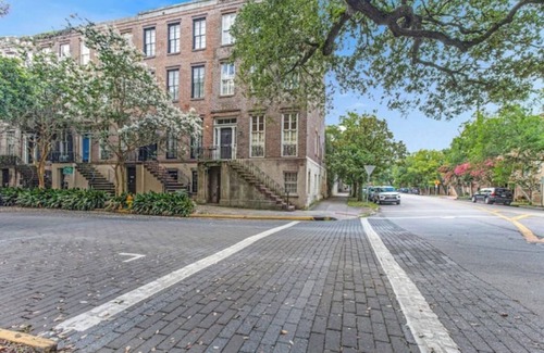 Old West Broad Neighborhood Apartment | Classic Charm Overlooking Square