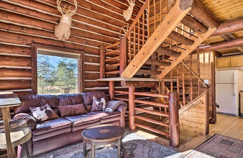 Florissant House | Classic Colorado Log Home w/Mountain Views!