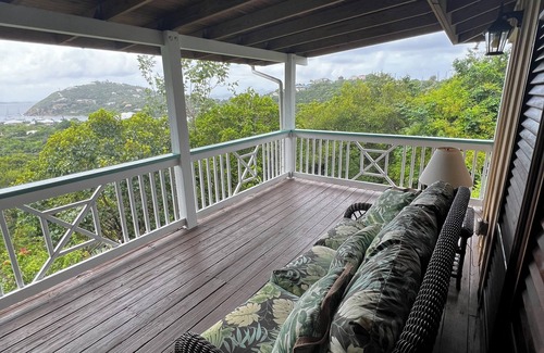 Monte Villa | Classic Comfortable Caribe style villa with an expansive porch and pool.