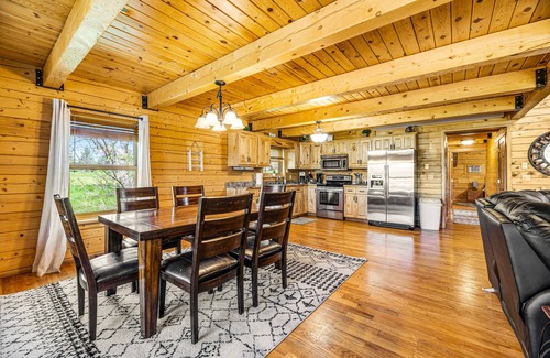 Sturgis House | Classic home w/loft, private hot tub, 2 fireplaces, gas grill, W/D, large deck
