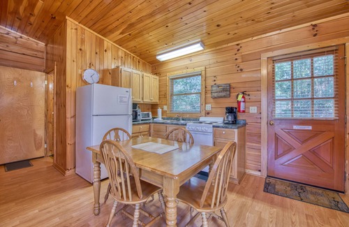 Waynesville Cabin | Classic lake cabin with WiFi, deck, kitchen, partial AC - dogs OK