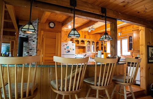 Bucksport House | Classic Log Home on Pristine Maine Pond Kayaking Heaven, Loons, Bald Eagles