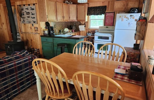 Winter Cabin | Classic Rustic Lakeside Cabin Retreat. Sleeps 6. Pets allowed.