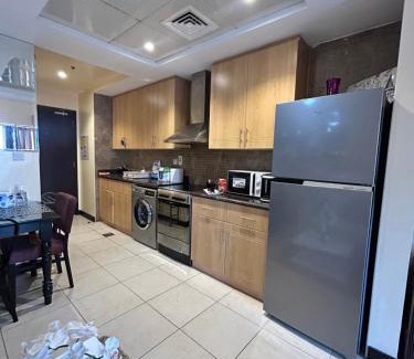 Jumeirah Lake Towers Apartment | Click Stay - JLT - Studio & Balcony Lakes view Entire Apartment -JN