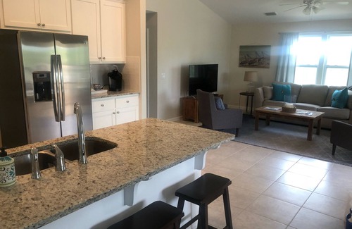 St. George Island House | Close to Beach and Bay! Private Pool, outdoor living area, Pets welcome!