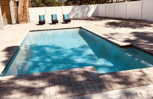 St. George Island House | Close to Beach and Bay! Private Pool, outdoor living area, Pets welcome!