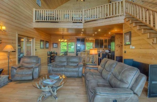 Morganton Cabin | Cloudwalker- My Mountain | Stunning Mountain and Pasture Views | Hot Tub | Outdoor Fireplace