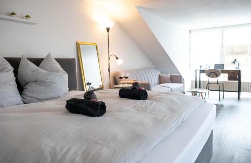 Cortendorf Apartment | #CN Studio Birke - Balkon mit Vesteblick
