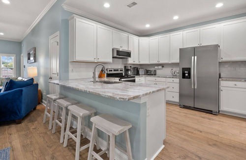 Crescent Beach House | Coastal escape with private saltwater pool just 2 blocks from the beach in North Myrtle