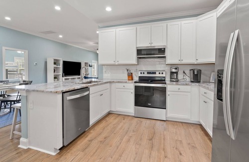 Crescent Beach House | Coastal escape with private saltwater pool just 2 blocks from the beach in North Myrtle