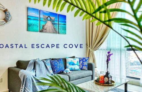 Bandar Sunway Apartment | Coastal Gem Retreat with 50 inch TV for 6Pax Near Sunway Lagoon 2R2B