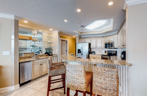 Orange Beach Condo | Coastal getaway with beach access, pool, hot tub, lazy river, & balcony