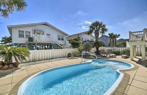 Ocean Isle Beach House | Coastal Retreat with Double Deck and Ocean Views!