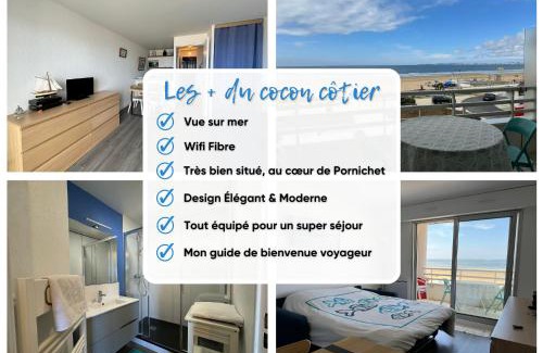 Pornichet Apartment | Cocon côtier - Vue sur Mer - Parking - Proche de la Thalasso - Terrasse