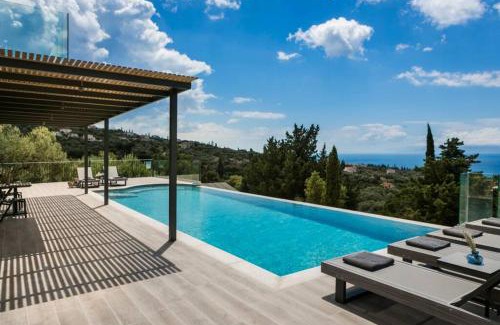 Mousata Villa | Color villas-New Villa Green at Trapezaki with private pool