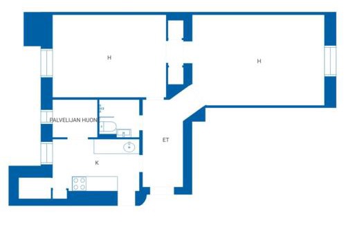 Turku Apartment | Colorful 76 m2 city centre residence with free parking