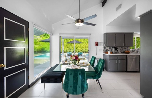 Desert Park Estates House | Colorful Mid-Century Gem | Pool, Spa, Firepit, Near Downtown Palm Springs