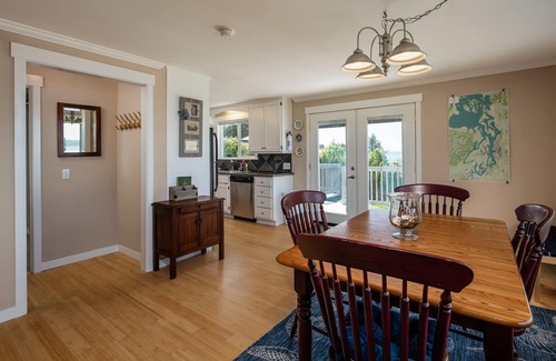 Camano Island House | Come for the Birdseye view of water, whales, mountains and more - stay to relax.