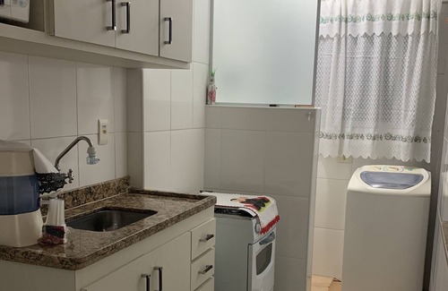 Tupi Apartment | Comfortable 1 bedroom apartment Praia Grande vila tupi