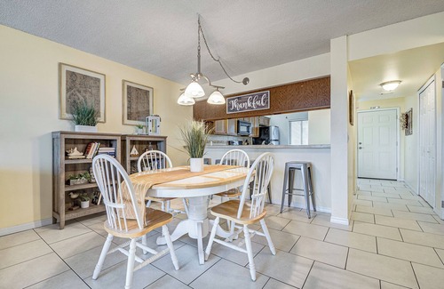 Cocoa Beach Condo | Comfortable, Coastal, Beachy Condo with Balcony, Pool, Tennis Court & Family Fun!