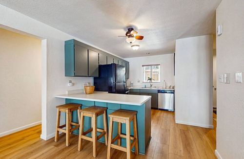 Taos Ski Valley Condo | Comfortable ski-in/ski-out, creekside condo, with gas stove, soaking tub, WIFI