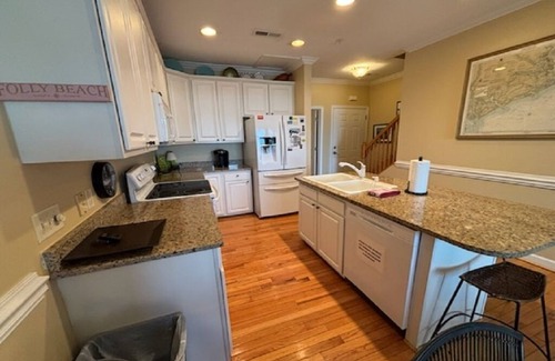 Folly Beach Condo | Community Dock & Pool over looking Folly River, 7-8 blocks from the beach