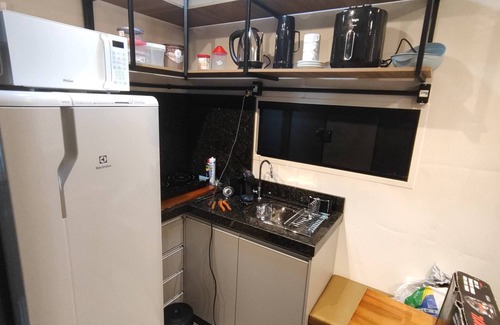 Pinheirinho Apartment | Complete 18 m² studio in a container with thermal insulation, excellent location