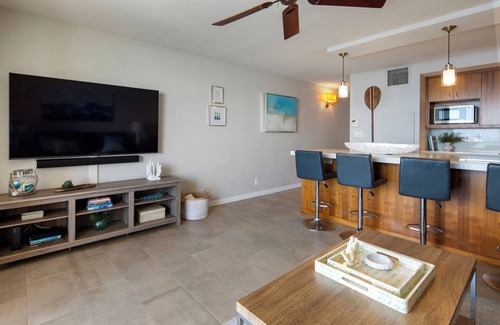 Kihei Condo | COMPLETELY REMODELED Sugar Beach Oceanfront Penthouse Sunset & Ocean View