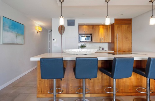 Kihei Condo | COMPLETELY REMODELED Sugar Beach Oceanfront Penthouse Sunset & Ocean View