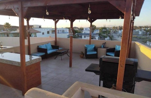 Benito Juarez Condo | Condo Mirador with Rooftop Ramada Near Sea of Cortéz, El Malecon, and Manny's.
