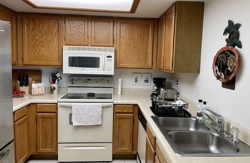 Fountain of the Sun Condo | Condo right on the golf course in a 55+ community in sunny Mesa!