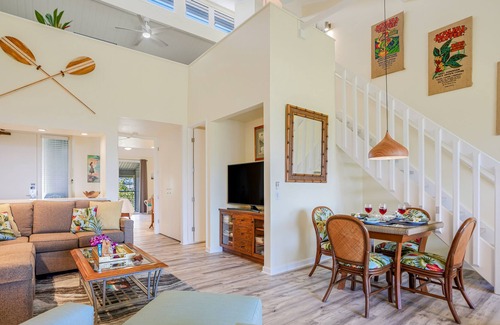 Princeville Condo | Condo with Ocean & Bali Hai views plus lanai, hot tubs, pool & tennis