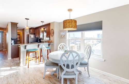 Fort Walton Beach Condo | Condo with sweeping panoramic views of the Gulf, two beach chairs & umbrella