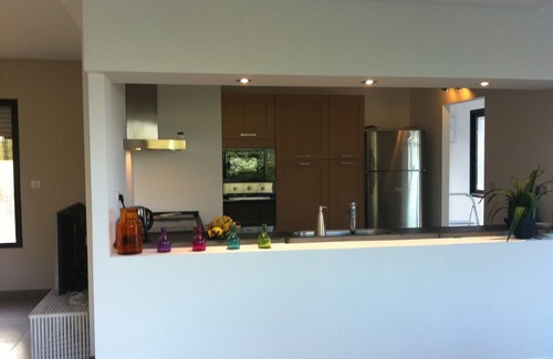 Cirendinu House | Contemporary villa, new with sea view and pool. area St cyprien pinarello