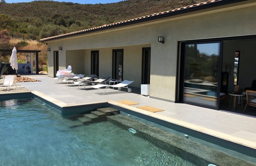 Vico Villa | CONTEMPORARY VILLA WITH POOL AND EXCEPTIONAL VIEW 300 M BY FOOT FROM THE SEA