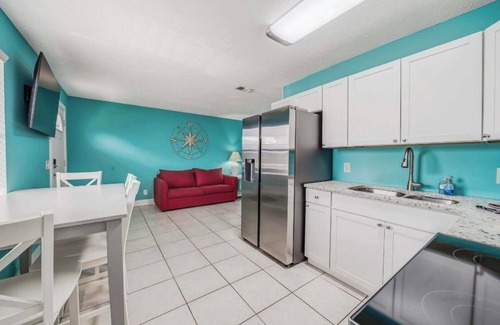 Gulf Lagoon Beach House | Conveniently located 3 block from beach! Rick Seltzer park restroom & lifeguard