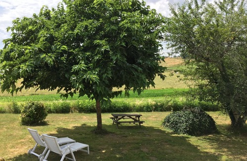La Courade House | Converted Barn Private Fenced Pool Garden Covered Terrace Surrounded by Fields