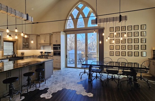 Central Colorado Springs House | Converted Historical Church: Luxe, 4 King Bed, Accessible, Downtown, Chef Kitchn