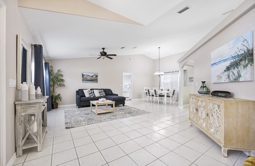 Palm Harbor House | Coquina Dreams | Pet Friendly, Screened-in Pool!